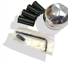 Load image into Gallery viewer, Round alloy gear knob with motif location - CX1091A , 4 inserts, Allen key and grub screw.
