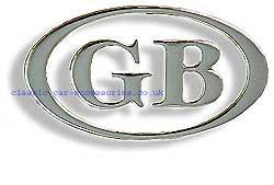 Chrome Oval GB country designation (GB4) - CXB0101