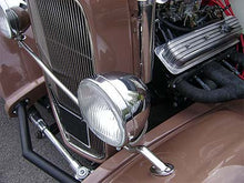 Load image into Gallery viewer, Chrome Headlamp with 7&quot; domed reflector for RHD. Free bulbs - CL03
