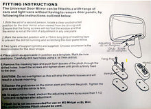 Load image into Gallery viewer, Instrctions for fitting Stainless Steel Universal door mirror