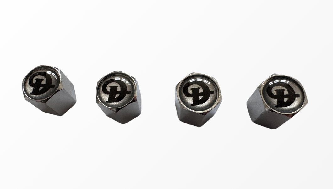 Tyre valve dust caps with Daimler motif - CXB08251