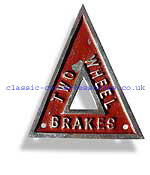 Warning triangle for two wheel brakes - CXB0103