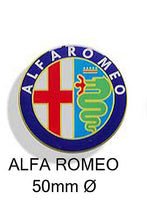 Load image into Gallery viewer, Alfa Romeo Resin wheel centre car badges
