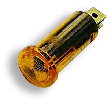Plastic warning indicator light , Amber, Blue, Red or green