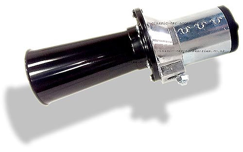 Italian black 12v Klaxon horn with a genuine OOO-GA sound - CH0711