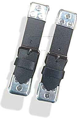 Leather bonnet straps BLACK