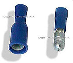 Push on round connectors (Blue) x 5 
