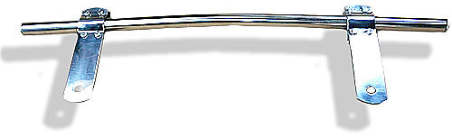 Badge bar CURVED with flat STAINLESS STEEL brackets - CXBB031