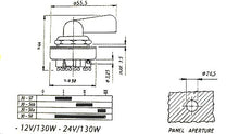 Load image into Gallery viewer, Rotary headlight switch dash mounted twist action Ivory coloured - CLS0160

