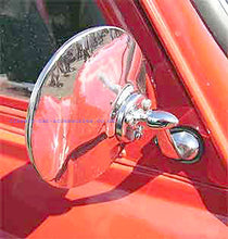 Load image into Gallery viewer, Lucas style car DOOR mirror Convex or Flat glass fitted to a Morris 1000 - CME059
