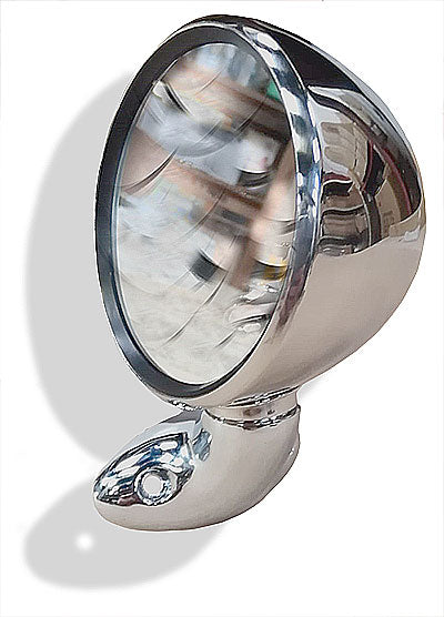 Domed racing stainless steel door mirror suitable for classic Mini