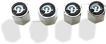 Tyre valve dust caps with Daimler motif - CXB08251