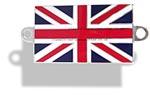 Union Jack enamelled metal badge 51 x 29mm with lugs for screws. (UJ3) - CXB0243