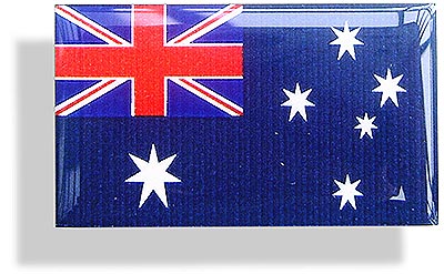 Resin encapsulated flag of Australia 47 x 27mm - CXB0238