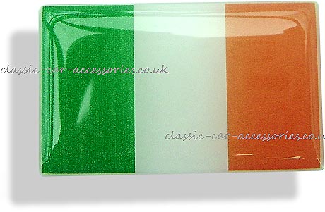 Resin encapsulated flag of Ireland 47 x 27mm - CXB02391