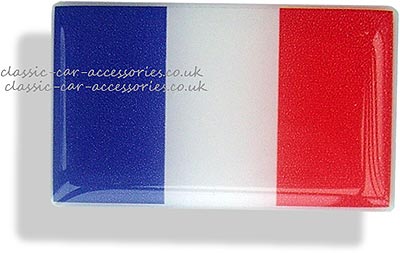 Resin encapsulated French flag 47 x 27mm - CXB0232