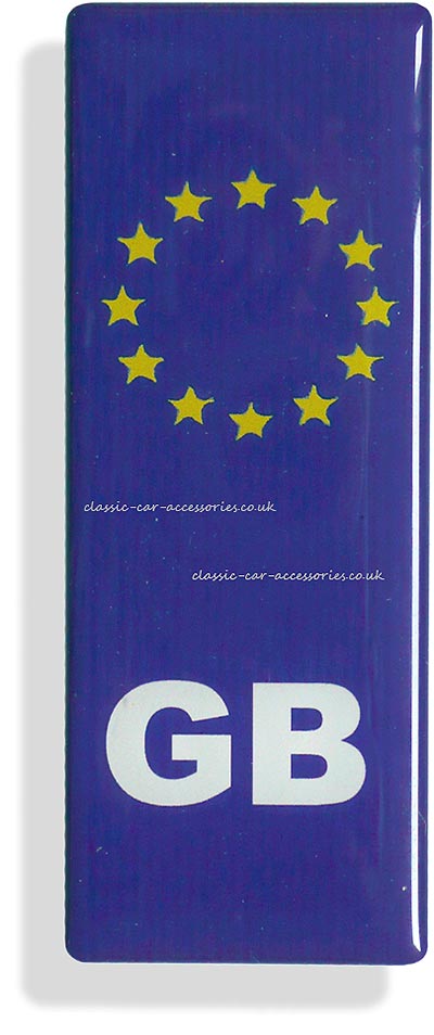 European badge with GB - CXB013
