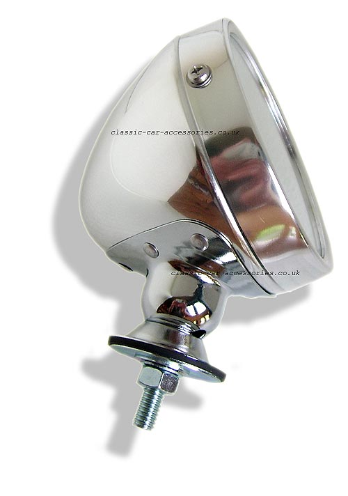 Grand Prix style lightweight polished alloy Downton style mirror - CME13