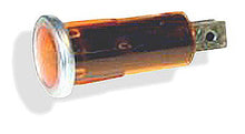 Load image into Gallery viewer, Plastic Indicator light Blue, Amber or Red with bright bezel - CLG021
