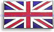 Union Jack enamelled metal badge 51 x 29mm. Self adhesive back.(UJ2) - CXB024