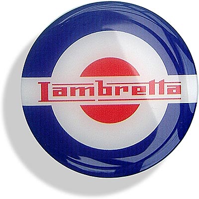 Lambretta red, white and blue 65mm Roundel Sticker - CXW10161