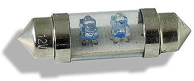 12 volt LED blue tubular bulbs (Type 239) 