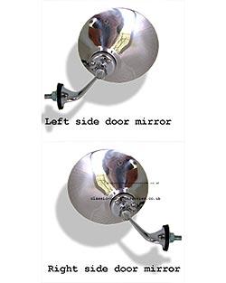 Lucas style car DOOR mirror Convex or Flat glass - CME059