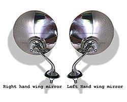 Lucas style car WING mirror Convex or Flat glass - CME0591