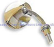 Tex Round exterior wing mirror with curved Spring-back stem [M50101/16008]