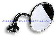 Load image into Gallery viewer, Clamp on 3" or 4" Flat mirror with curved arm 

