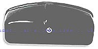 Number plate light (ABS black)