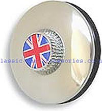Tax disc holder with Chrome knob recessed to take motif. (Not included)  - CXW01