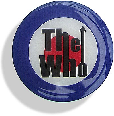 The WHO red, white and blue 65mm Roundel Sticker - CXW10162