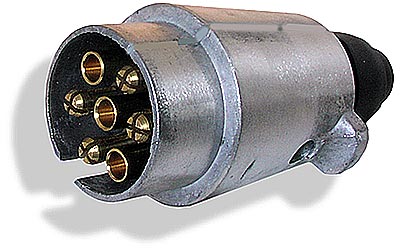 Metal 7 pin trailer plug 